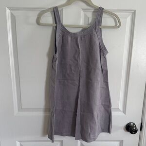 Flax Light Lilac Linen Top